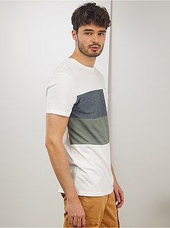 Uomini alti più di 190cm - T-shirt color block +1 m 90 - Kiabi