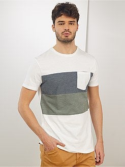 Uomini alti più di 190cm - T-shirt color block +1 m 90 - Kiabi