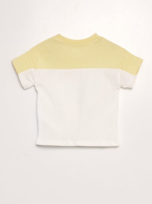 T-shirt color block con scollo tondo - Kiabi