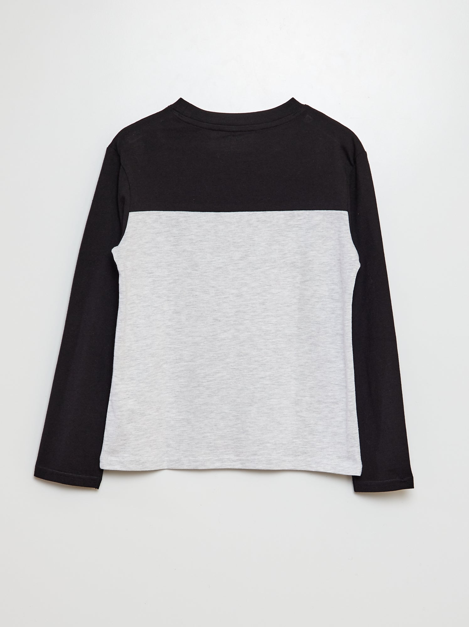 T-shirt SikSilk Grigia Con Pannello Laterale, Bambino 11-12 Anni, Cotone Ed Elastan - Foto 6