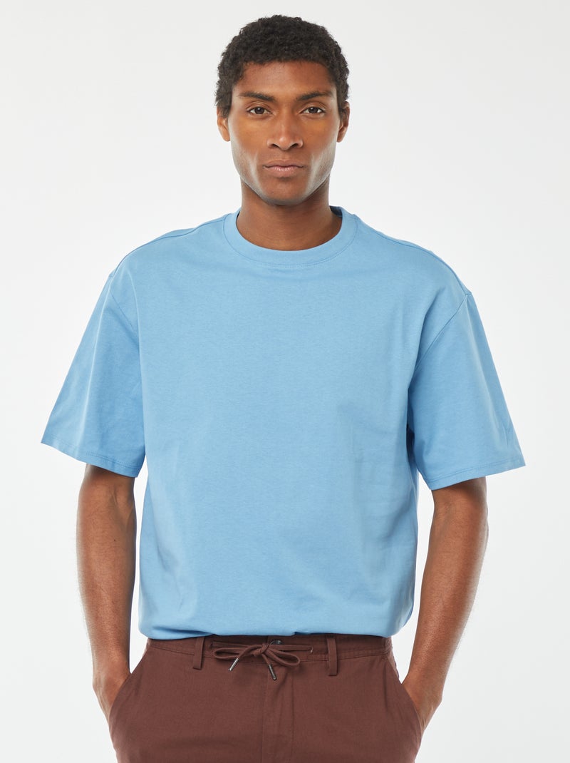 T-shirt comfort fit Blu - Kiabi