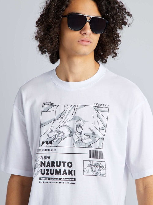 T-shirt comfort in cotone 'Naruto' - Kiabi