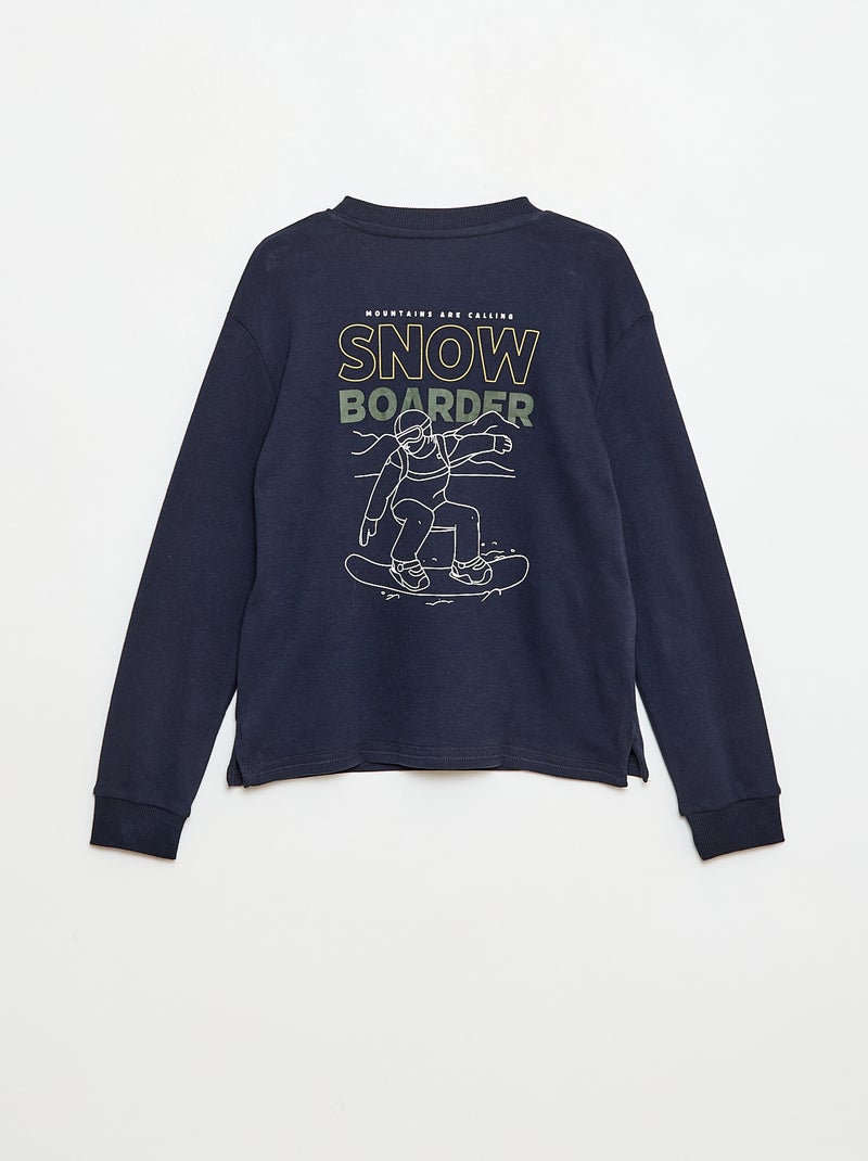 T-shirt comfort stampato Blu - Kiabi