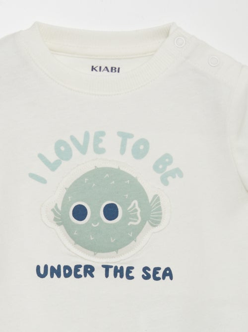 T-shirt con animazione in rilievo - Kiabi