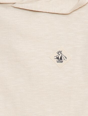 T-shirt con cappuccio a maniche lunghe