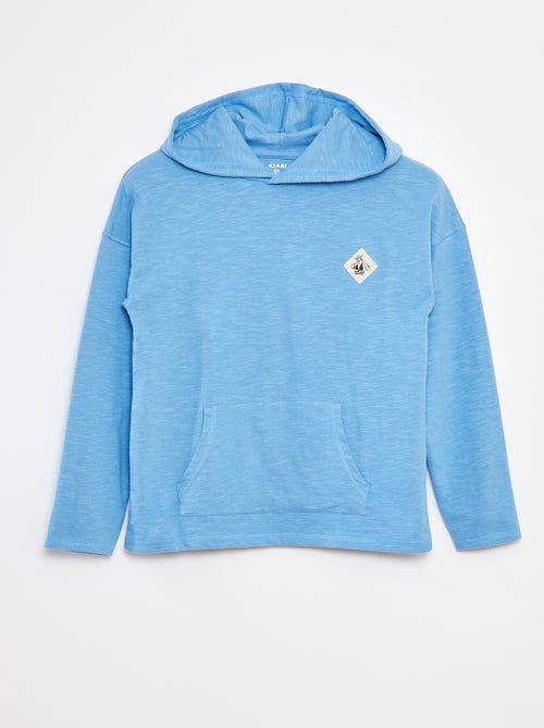 T-shirt con cappuccio a maniche lunghe - Kiabi