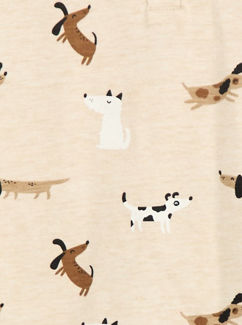 T-shirt con colletto abbottonato e stampa - Kiabi