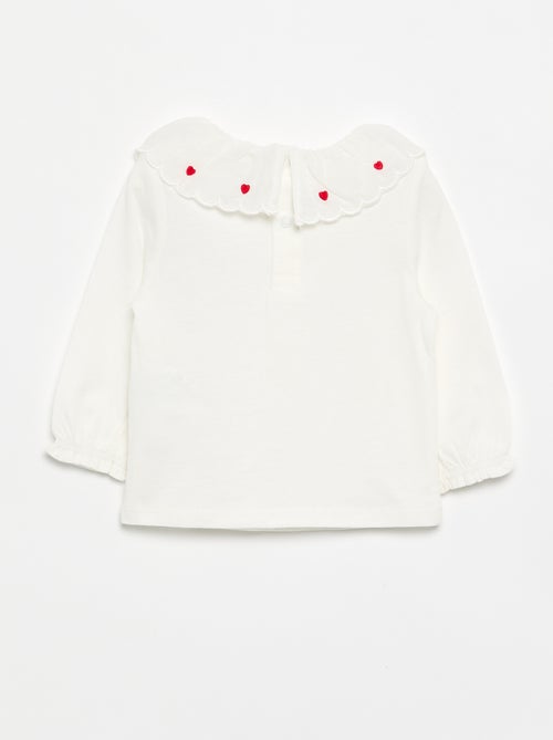 T-shirt con colletto Claudine - Kiabi