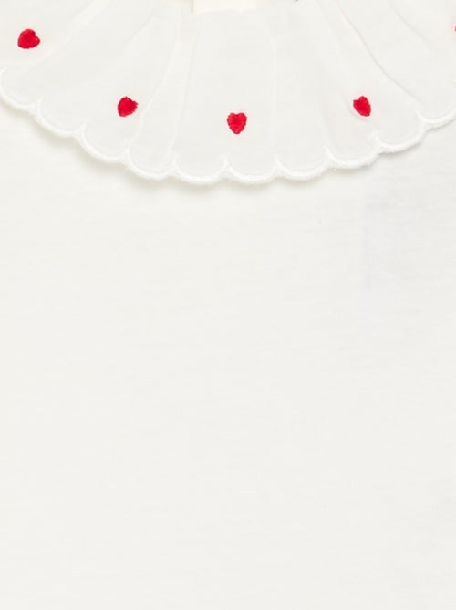 T-shirt con colletto Claudine - Kiabi