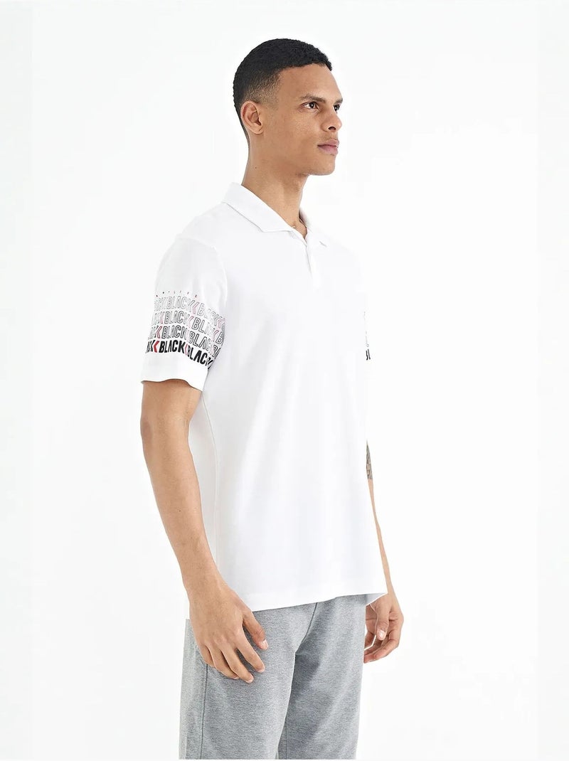 T-shirt con colletto polo stampata tommy Bianco - Kiabi