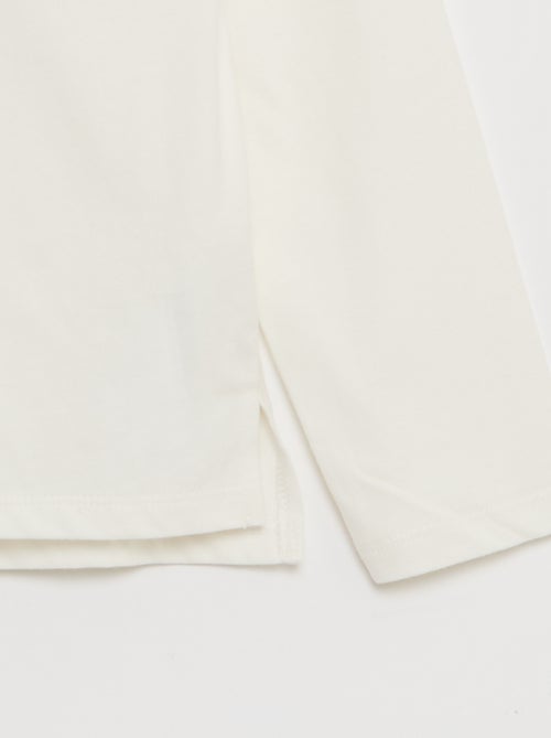 T-shirt con collo rotondo con volant - So Easy - Kiabi