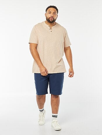T-shirt con collo serafino