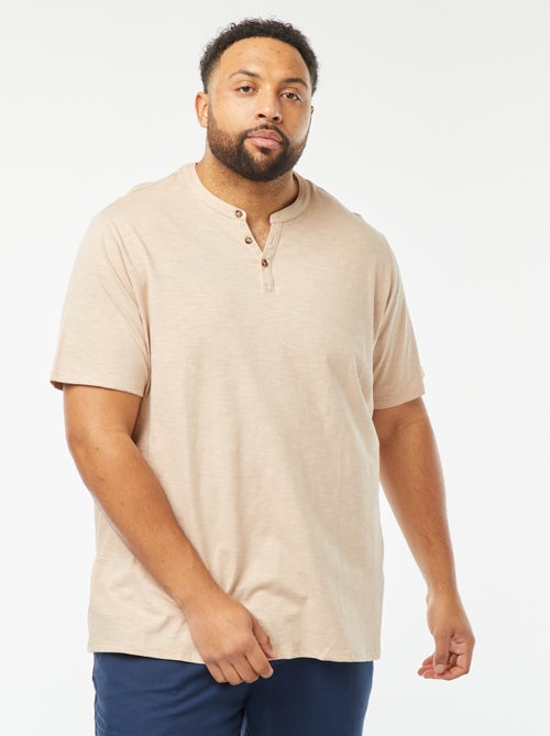 T-shirt con collo serafino - Kiabi