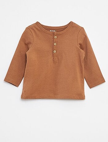 T-shirt con collo serafino