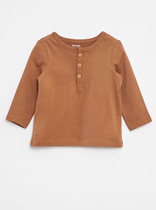 T-shirt con collo serafino - Kiabi