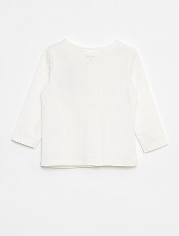 T-shirt con collo serafino