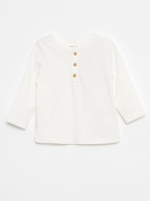T-shirt con collo serafino - Kiabi