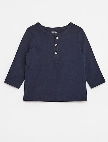 T-shirt con collo serafino