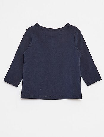 T-shirt con collo serafino