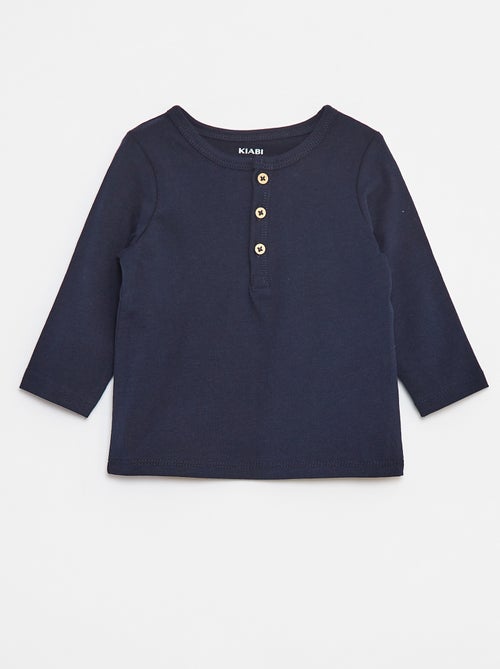 T-shirt con collo serafino - Kiabi