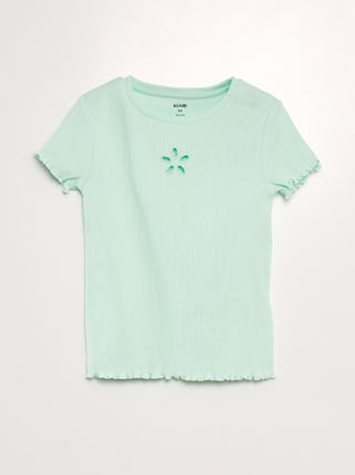 T-shirt con cut-out sul davanti