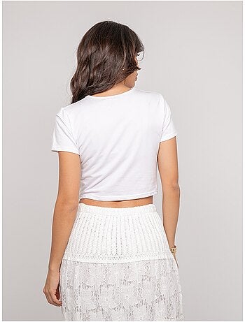 T-shirt con dettagli gioiello FUXIANO