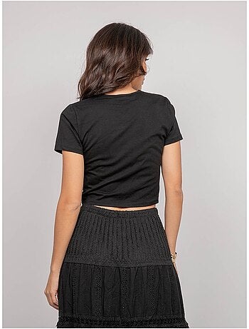 T-shirt con dettagli gioiello FUXIANO