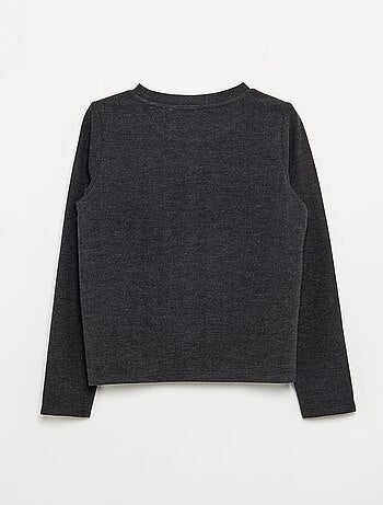 T-shirt con dettagli in perle