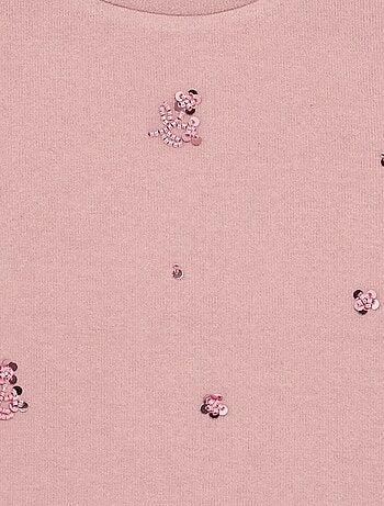 T-shirt con dettagli in perle