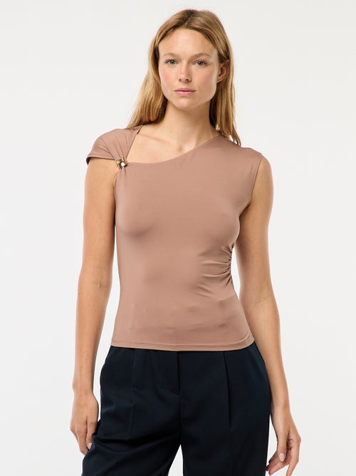 T-shirt con dettaglio gioiello - Kiabi