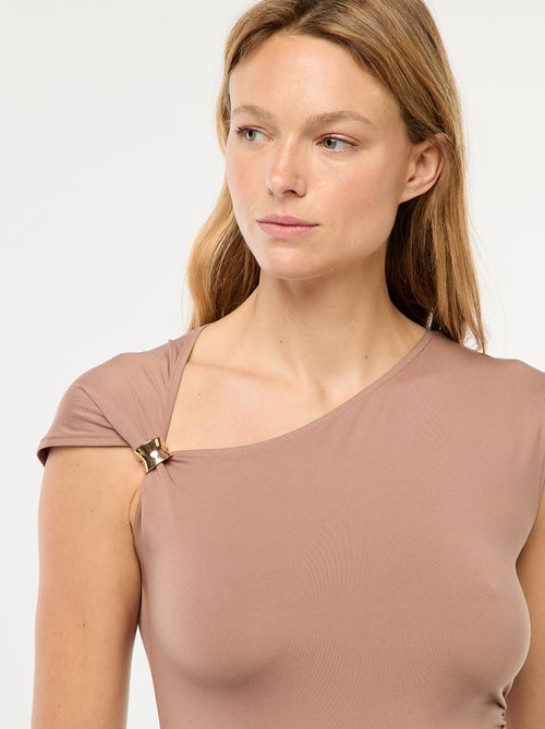 T-shirt con dettaglio gioiello - Kiabi