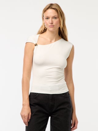 T-shirt con dettaglio gioiello