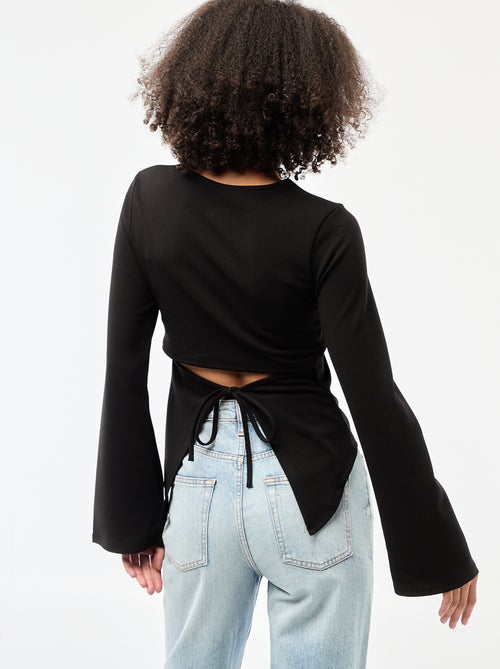 T-shirt con dettaglio schiena scoperta - Kiabi