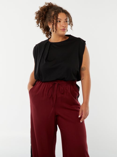 T-shirt con giromanica ampio - Kiabi