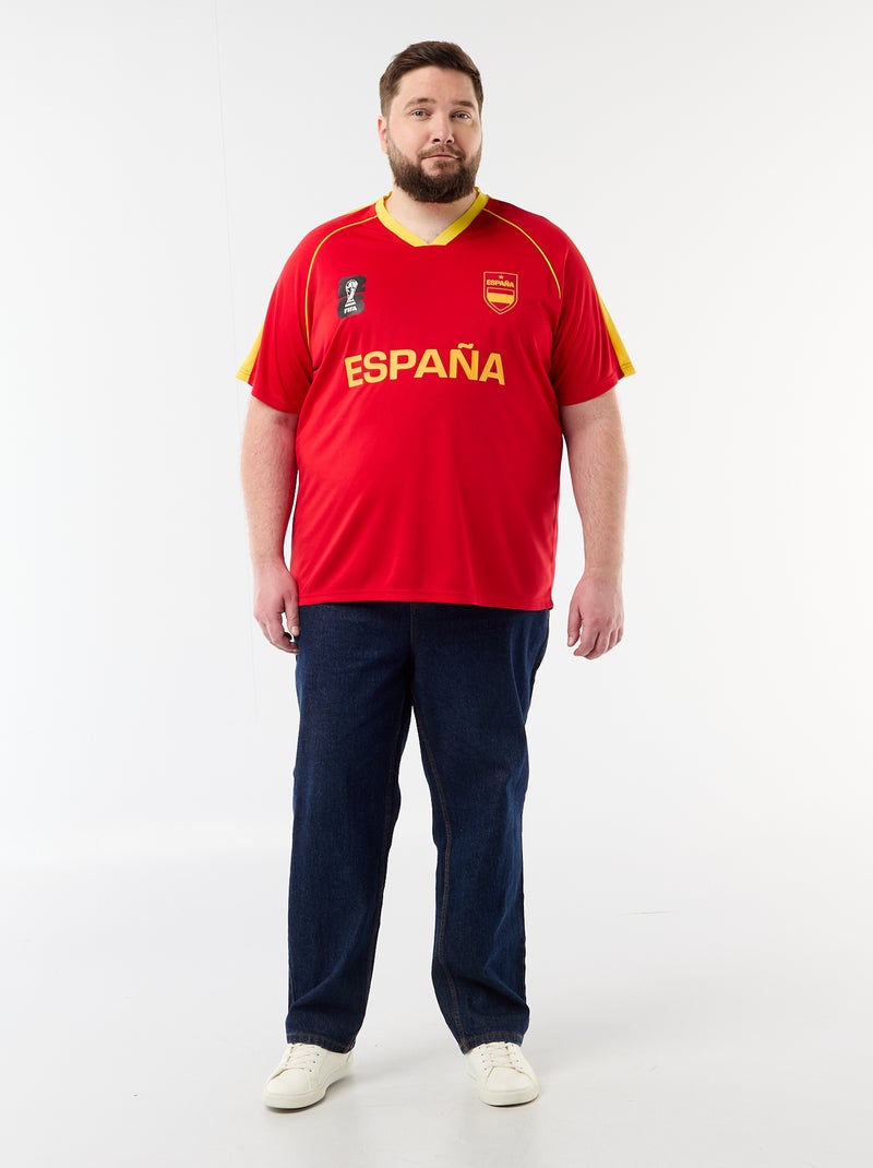 T-shirt con licenza ufficiale della Coppa del Mondo FIFA 26™ - Spagna Rosso - Kiabi