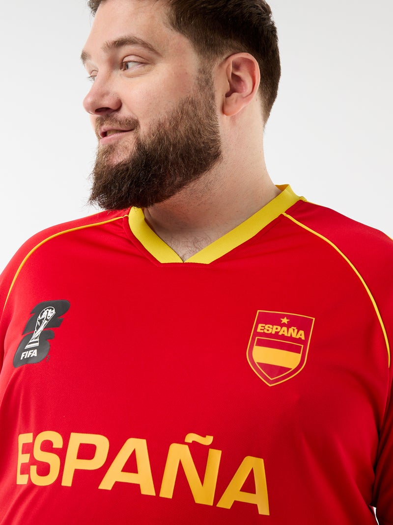 T-shirt con licenza ufficiale della Coppa del Mondo FIFA 26™ - Spagna Rosso - Kiabi