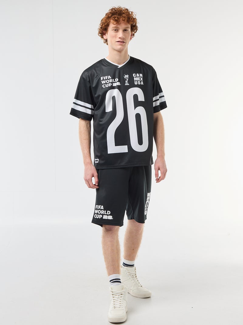 T-shirt con licenza ufficiale della Coppa del Mondo FIFA 26™ Nero - Kiabi