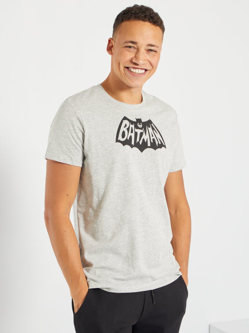 T-shirt con logo 'Batman' vintage GRIGIO - Kiabi