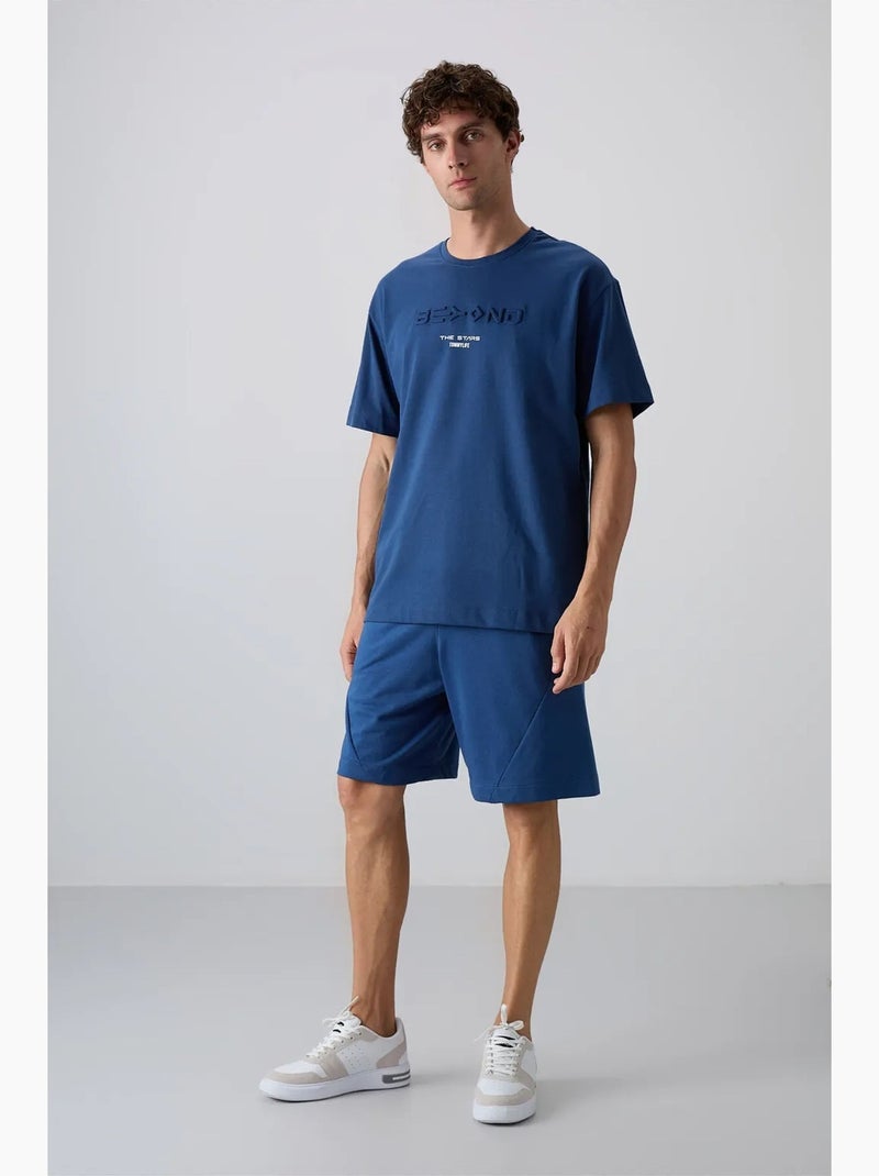 T-shirt con logo oversize in cotone e poliestere tommy Blu - Kiabi