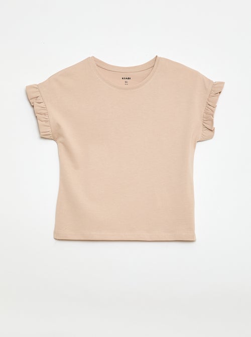T-shirt con maniche a volant - Kiabi
