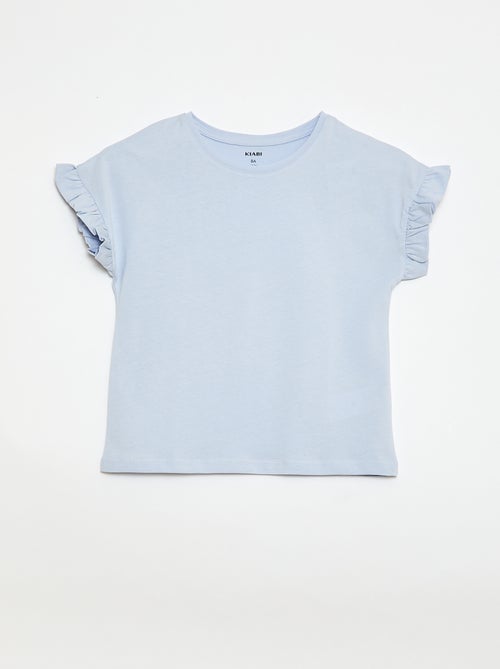 T-shirt con maniche a volant - Kiabi