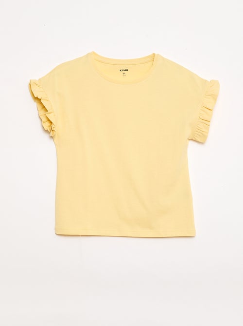 T-shirt con maniche a volant - Kiabi