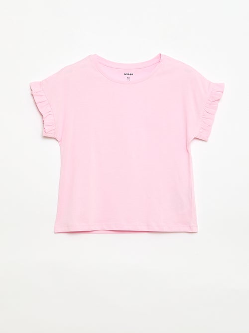 T-shirt con maniche a volant - Kiabi