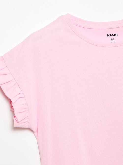 T-shirt con maniche a volant - Kiabi