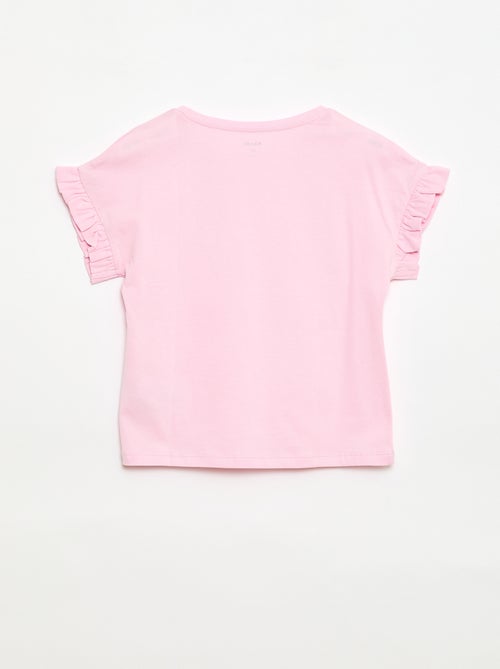 T-shirt con maniche a volant - Kiabi