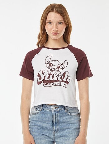 T-shirt con maniche raglan 'Stitch'