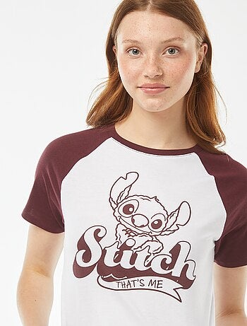 T-shirt con maniche raglan 'Stitch'