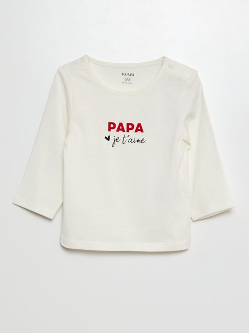 T-shirt con messaggio - Kiabi