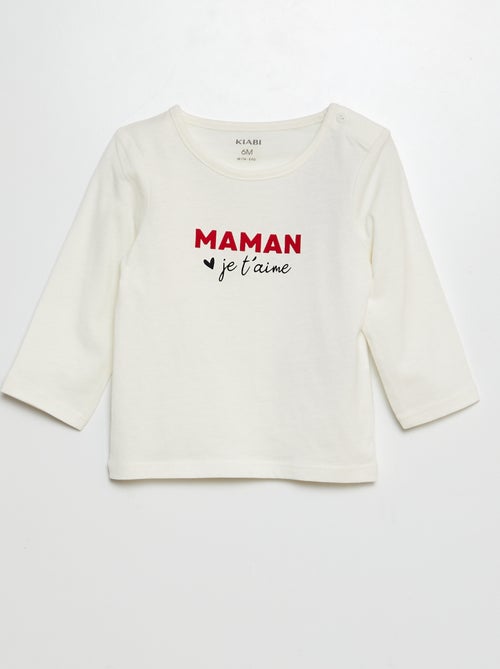 T-shirt con messaggio - Kiabi