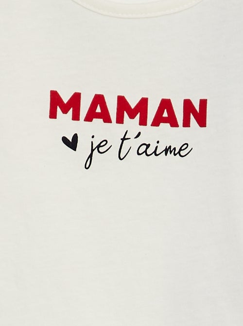 T-shirt con messaggio - Kiabi